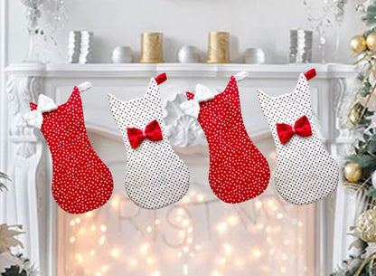 Kitty Cat Animal Christmas Stocking