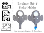 Elephant Newborn Baby and Toddler Bib