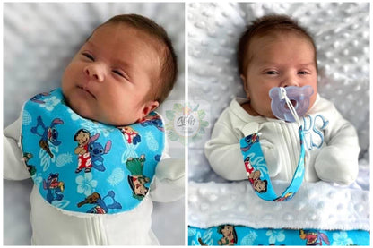 baby and toddler bib and passy holder sewing pattern