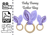 Baby Bunny Teether Ring Toy