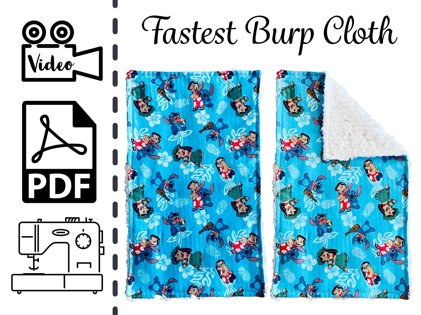 Fast Beginners Baby Burp Cloth