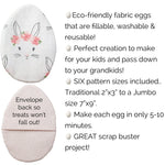 Fillable Fabric Easter Hunt Eggs