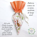 EASY Drawstring Easter Carrot Pouch