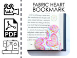 Fabric Heart Bookmark