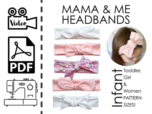 Mama and Me Matching Headbands (For Babies, Children and Women)
