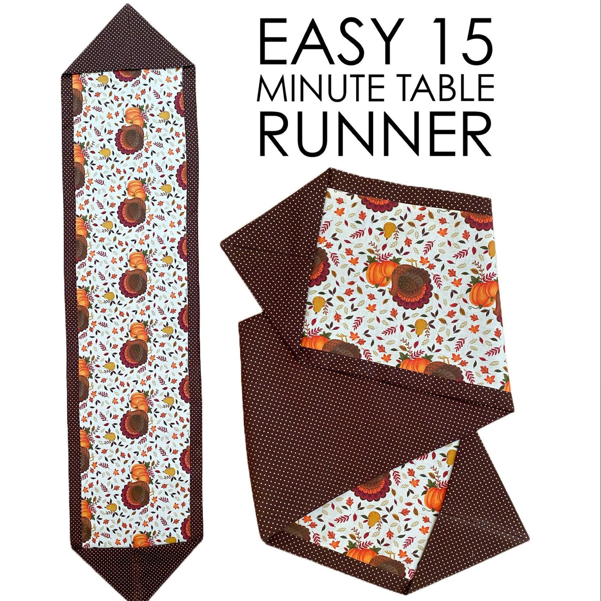 EASY 15 Minute Table Runner | PDF Sewing Pattern – Aloha Sewing Company