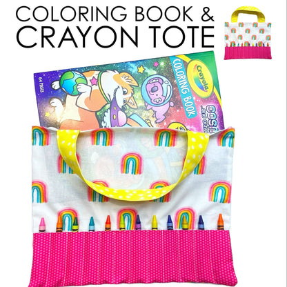 Beginners Crayon and Coloring Book Tote Bag