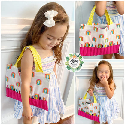 Beginners Crayon and Coloring Book Tote Bag