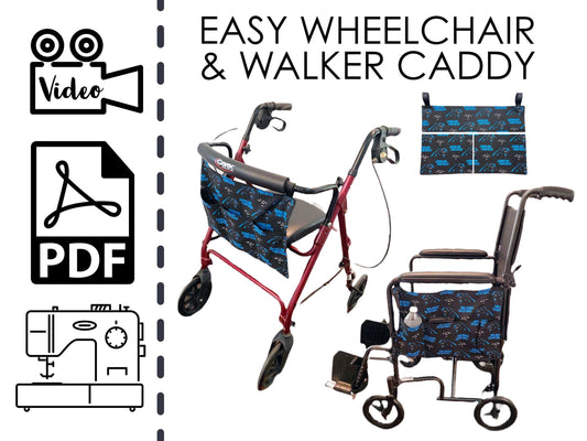 Walker and Wheelchair Caddy Organizer