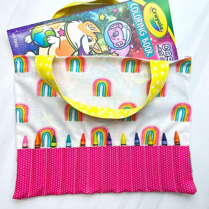 Beginners Crayon and Coloring Book Tote Bag