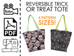 Reversible Trick or Treat Tote Bag