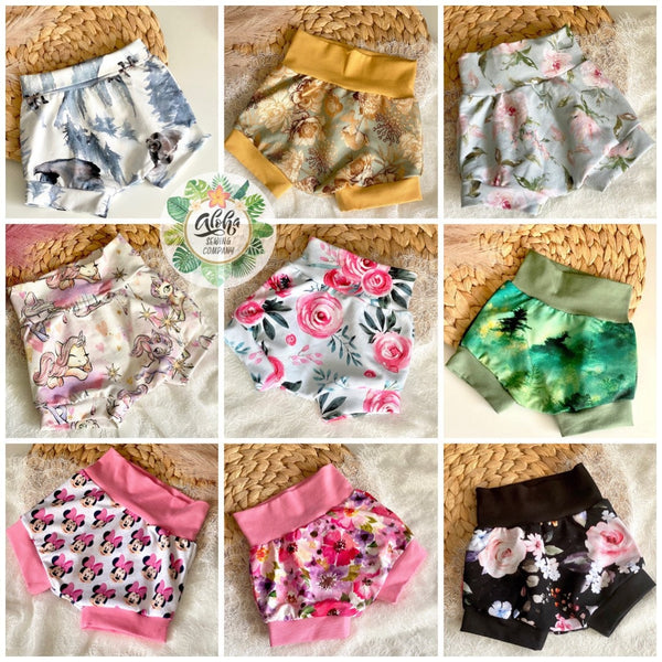 🌸 EASY 🌸 Beginners BABY & KIDS BUMMIES SHORTS PDF Sewing Patterns ...