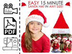 Easy 15 Minute Santa Hat in ALL Sizes